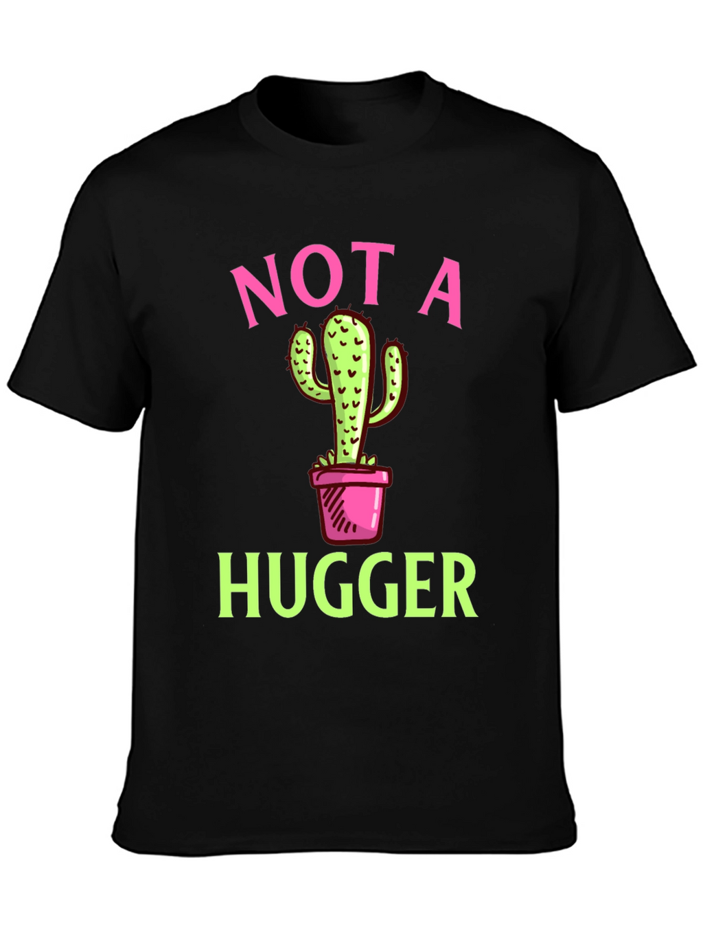 Not a Hugger Cactus Graphic T-Shirt