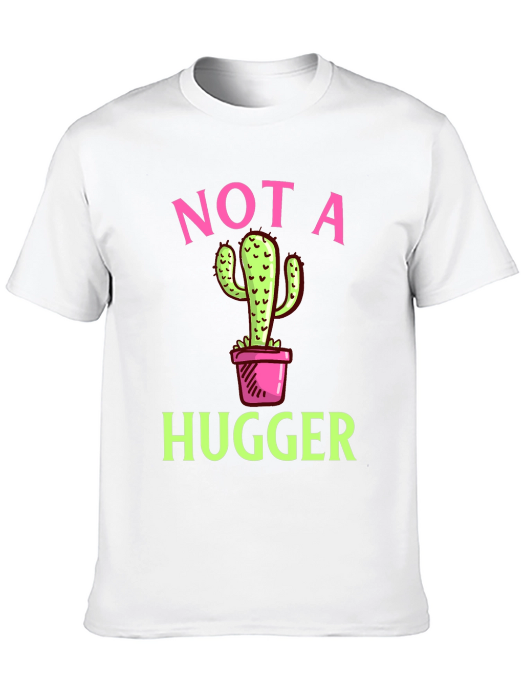 Not a Hugger Cactus Graphic T-Shirt