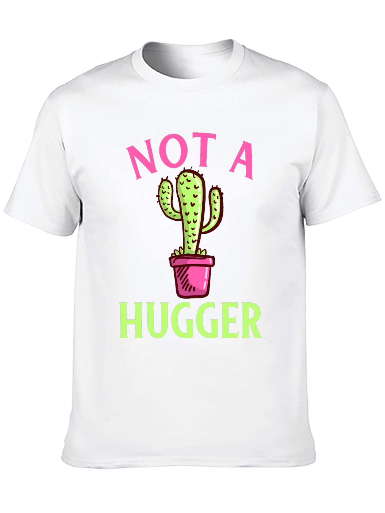 Not a Hugger Cactus Graphic T-Shirt