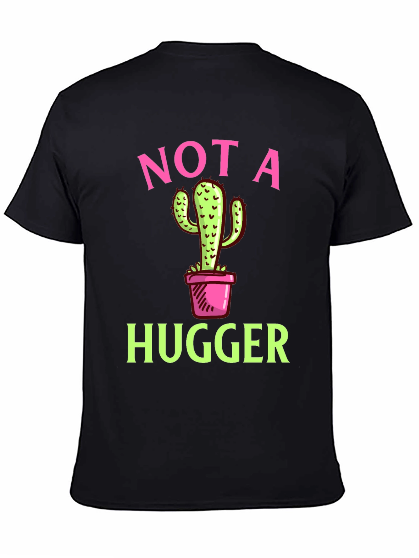 Not a Hugger Cactus Graphic T-Shirt
