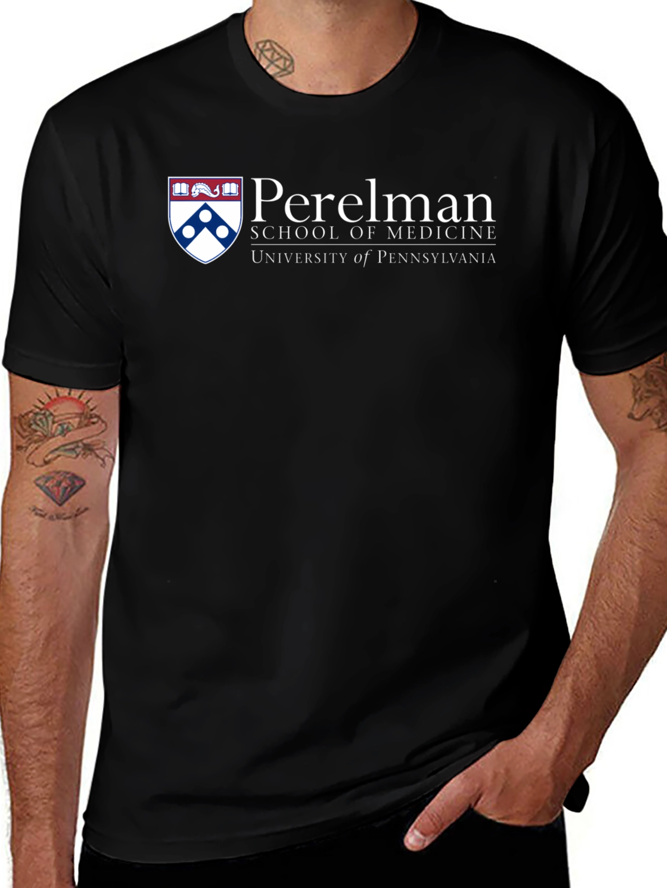 Perelman School of Medicine Black T-Shirt