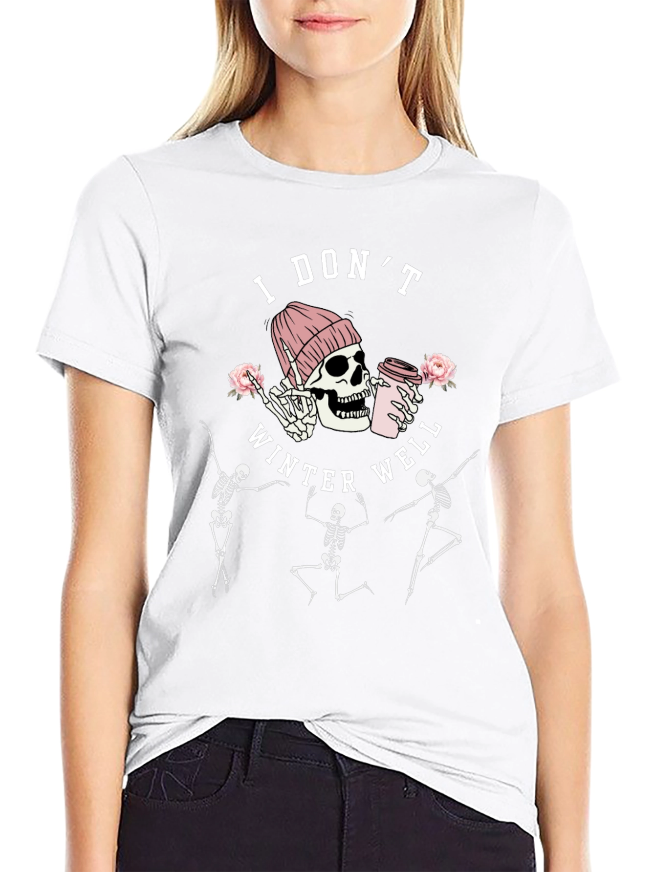 I Dont Winter Well Skeleton Graphic Tee