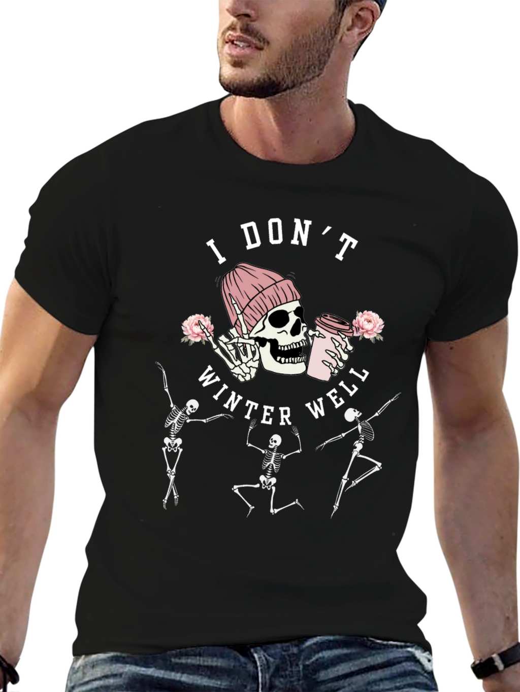I Dont Winter Well Skeleton Graphic Tee