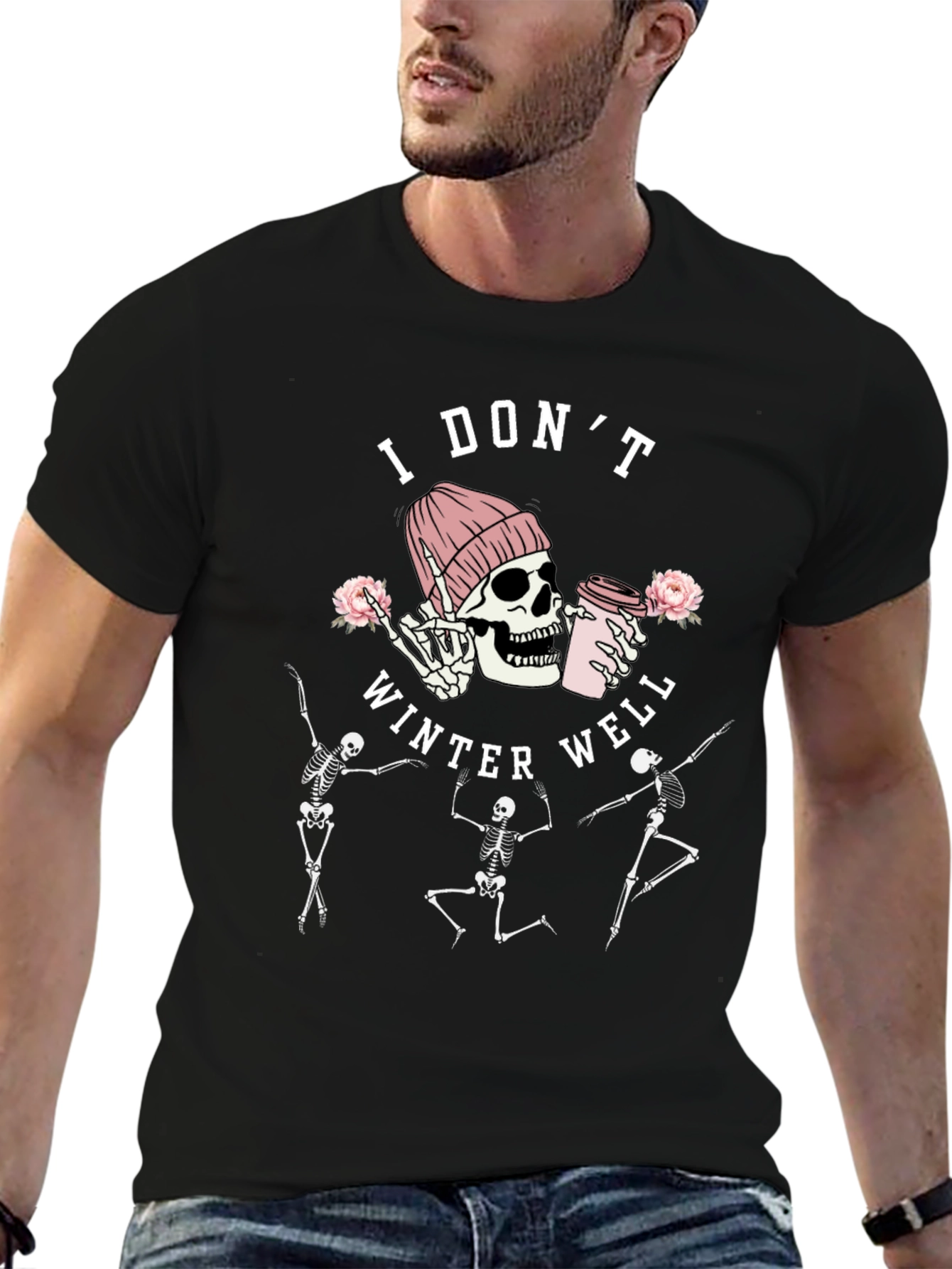 I Dont Winter Well Skeleton Graphic Tee