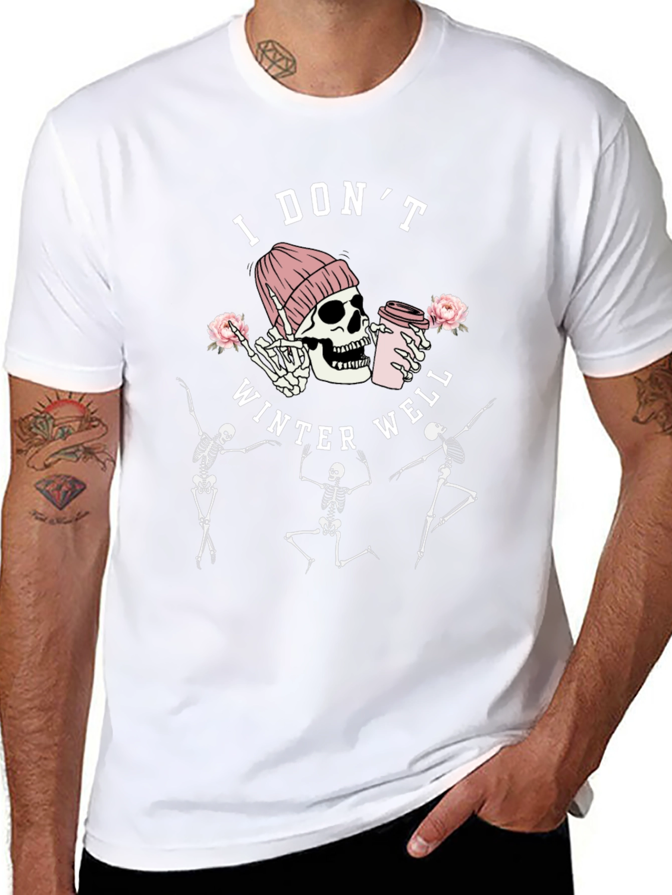 I Dont Winter Well Skeleton Graphic Tee