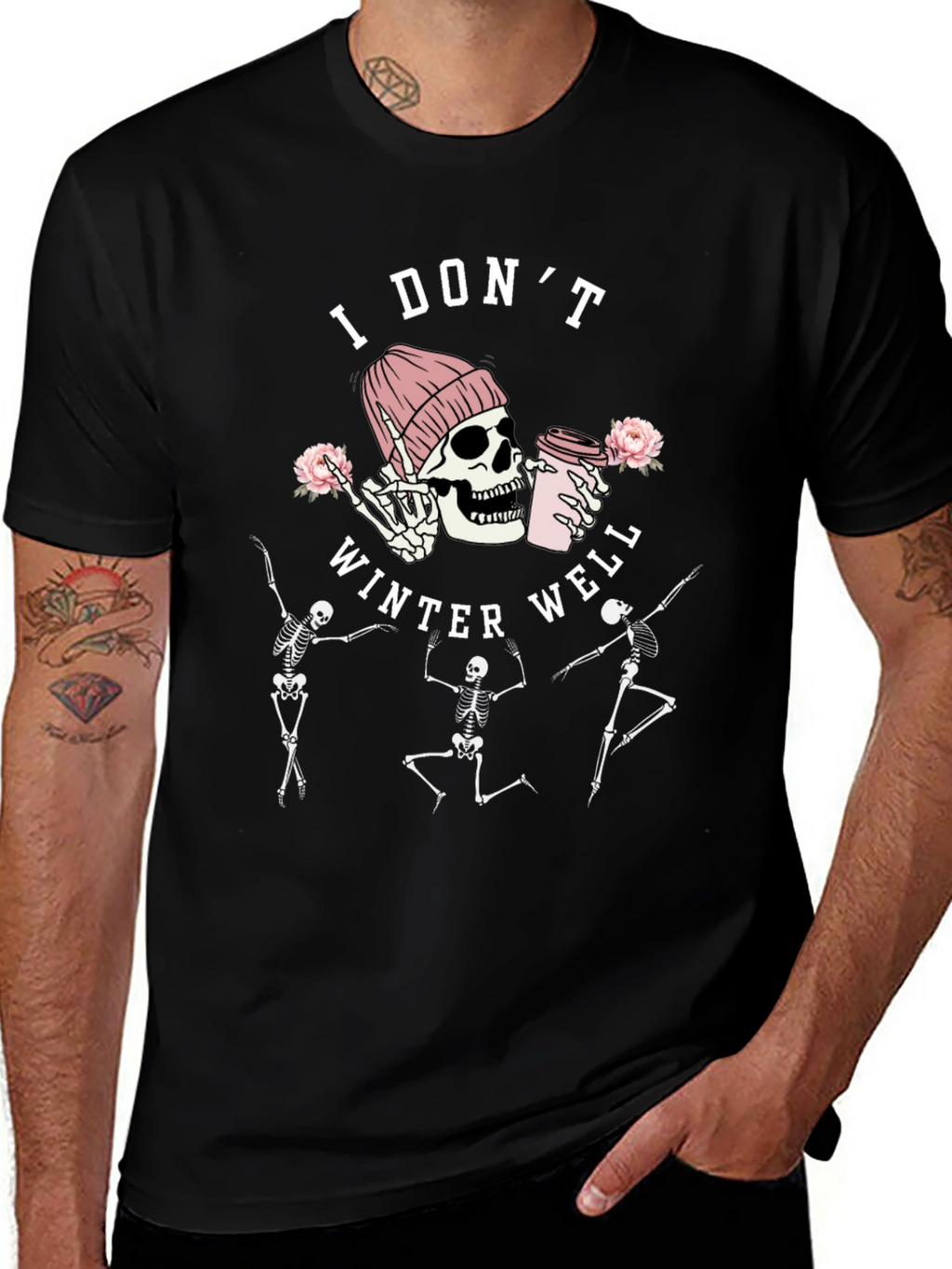 I Dont Winter Well Skeleton Graphic Tee