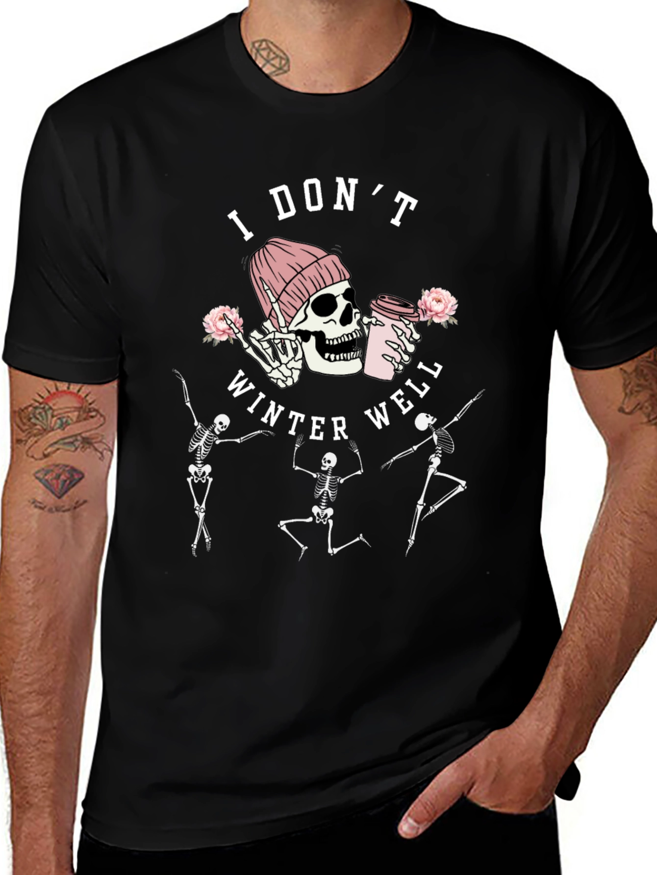 I Dont Winter Well Skeleton Graphic Tee