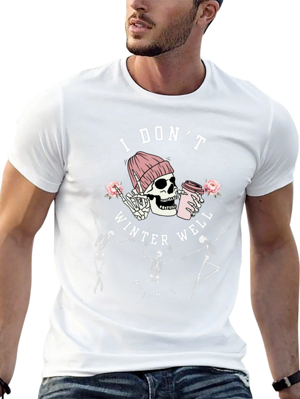 I Dont Winter Well Skeleton Graphic Tee