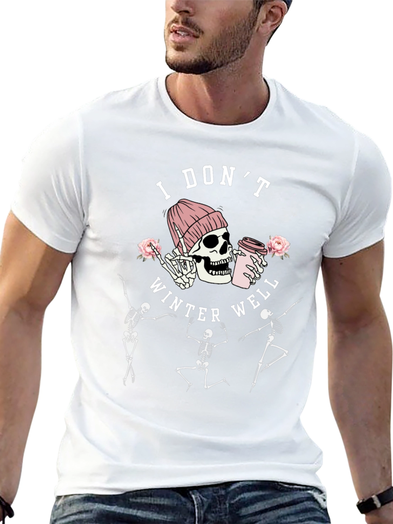 I Dont Winter Well Skeleton Graphic Tee