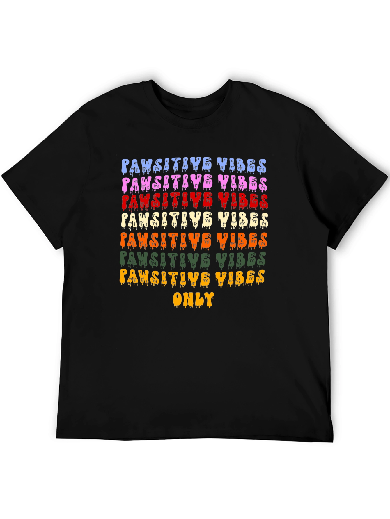 Pawsitive Vibes Graphic Tee - Trendy Pet Lover Shirt