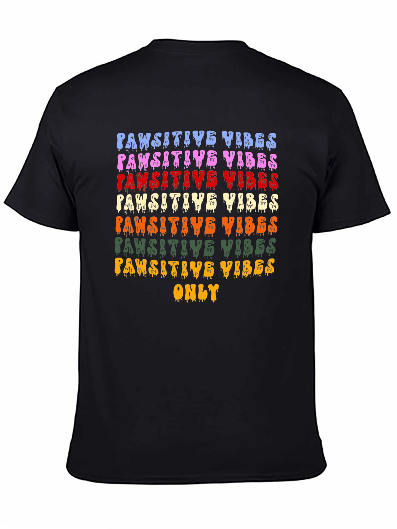 Pawsitive Vibes Graphic Tee - Trendy Pet Lover Shirt