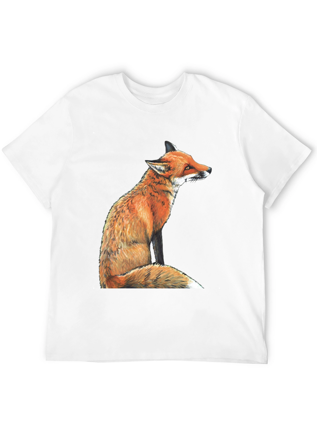 Fox Graphic T-Shirt - Unisex Black Tee