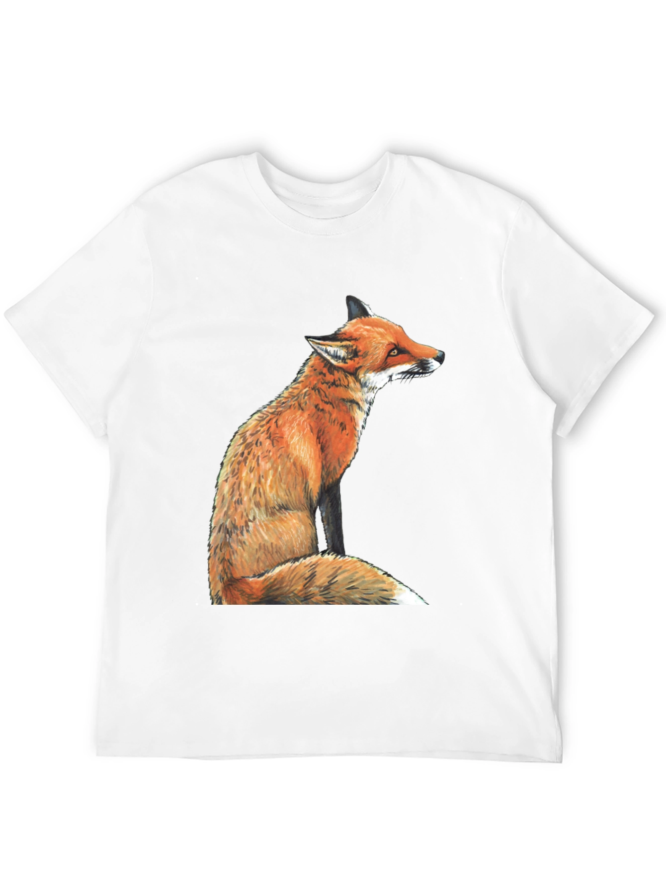 Fox Graphic T-Shirt - Unisex Black Tee