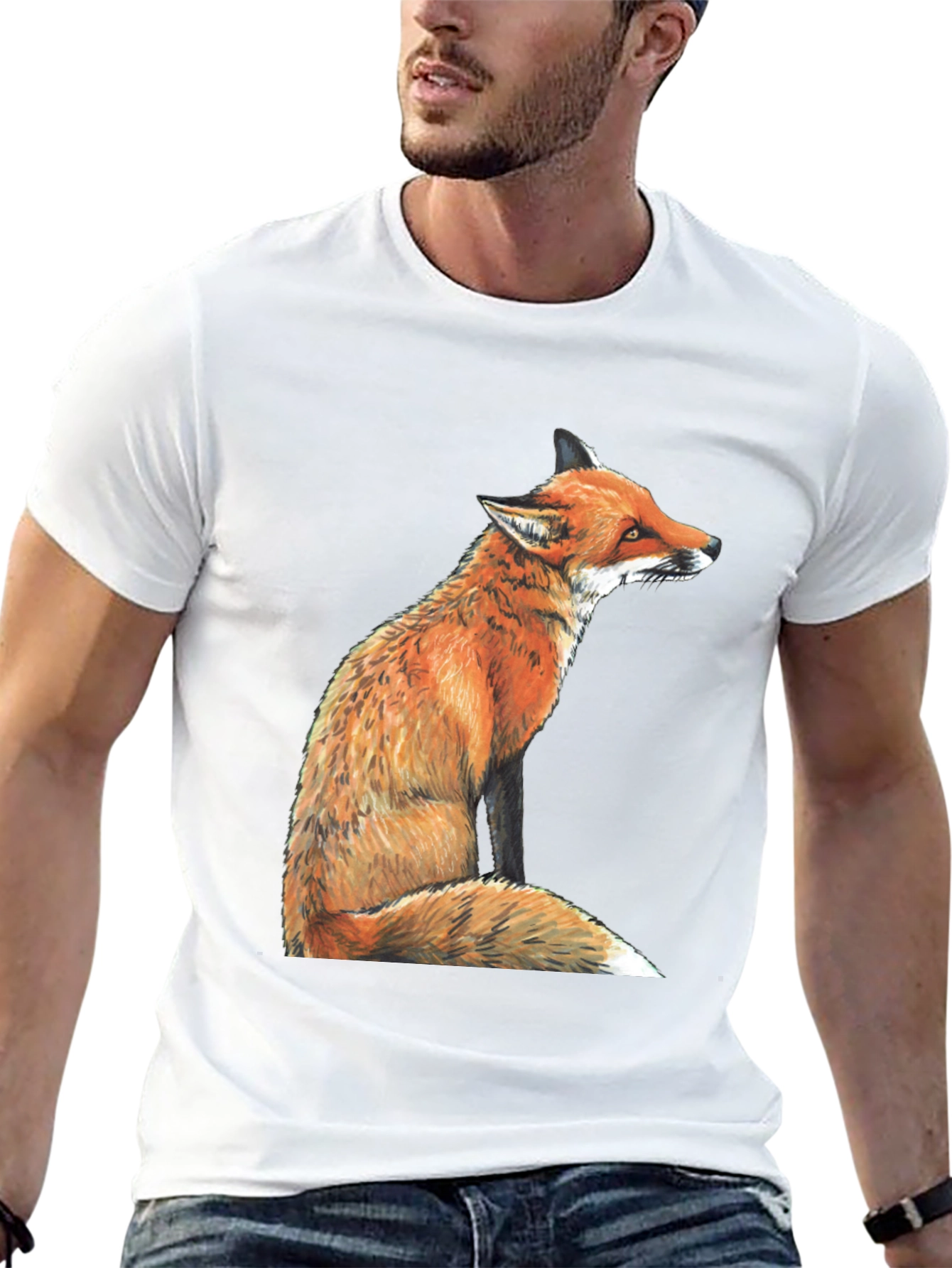 Fox Graphic T-Shirt - Unisex Black Tee