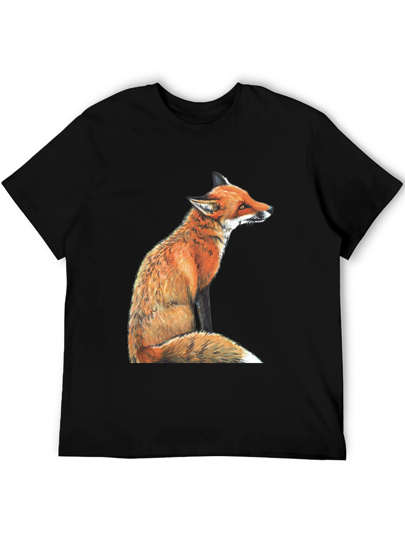 Fox Graphic T-Shirt - Unisex Black Tee