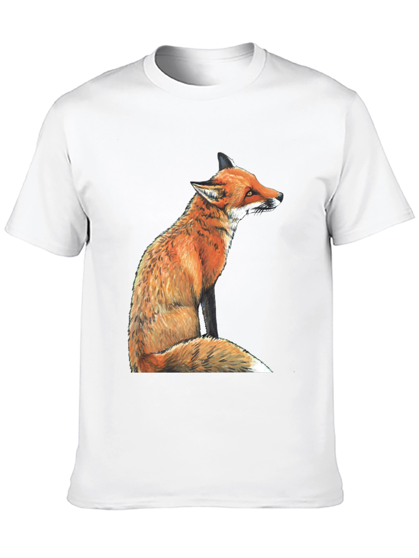 Fox Graphic T-Shirt - Unisex Black Tee