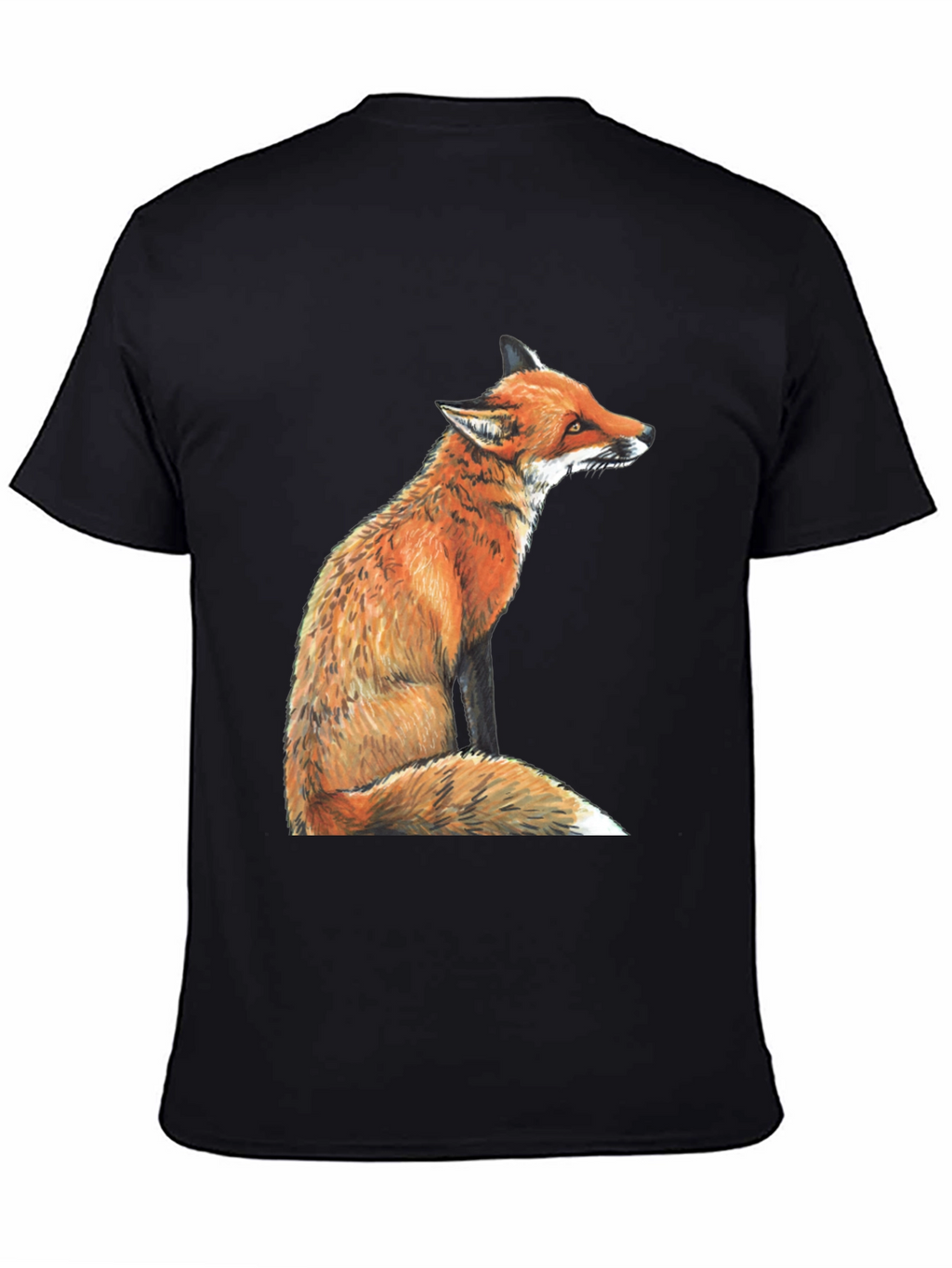 Fox Graphic T-Shirt - Unisex Black Tee