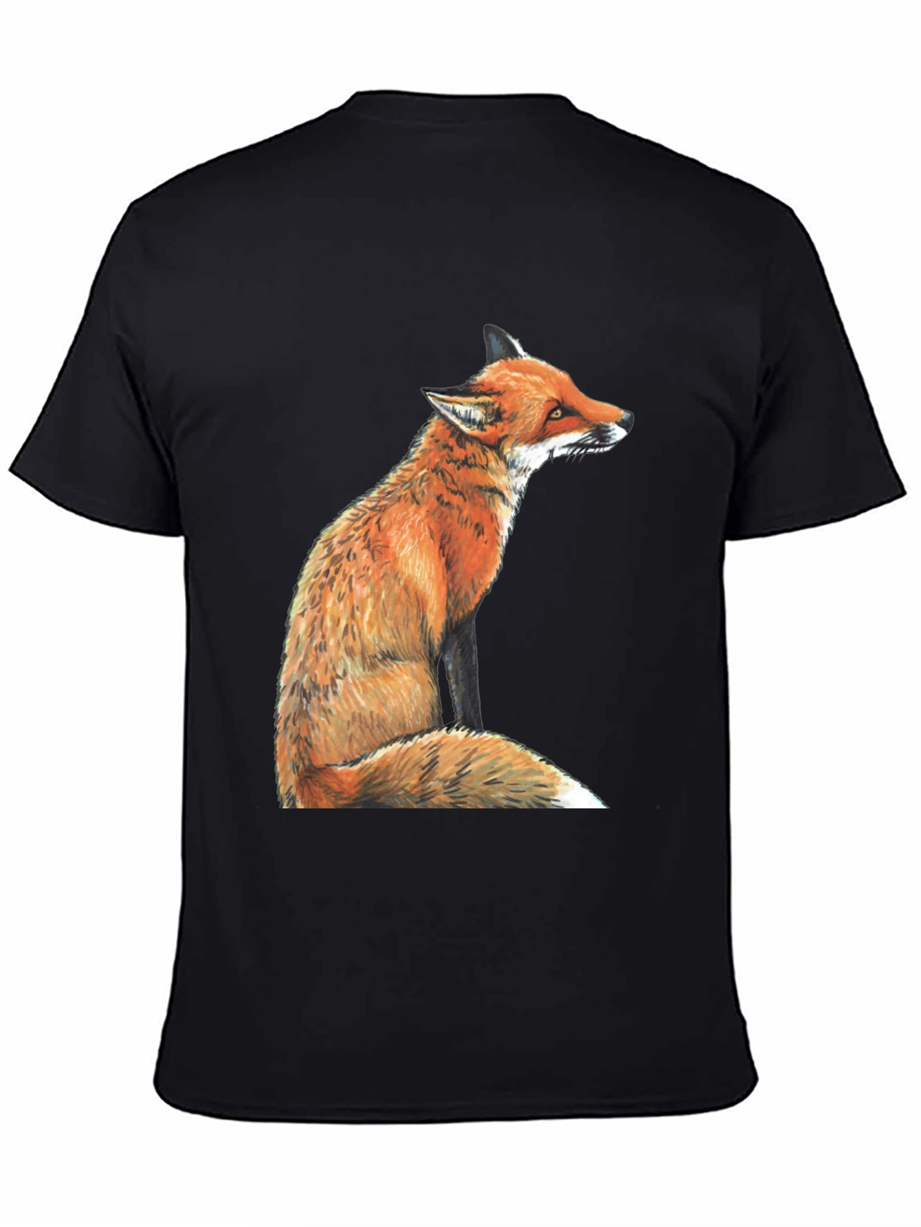 Fox Graphic T-Shirt - Unisex Black Tee