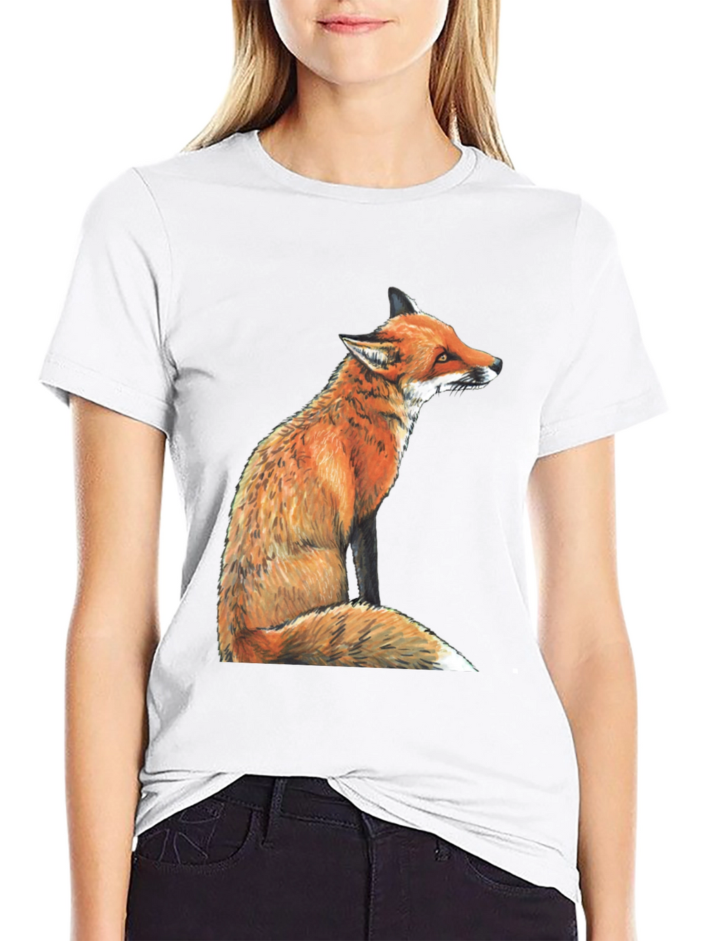 Fox Graphic T-Shirt - Unisex Black Tee