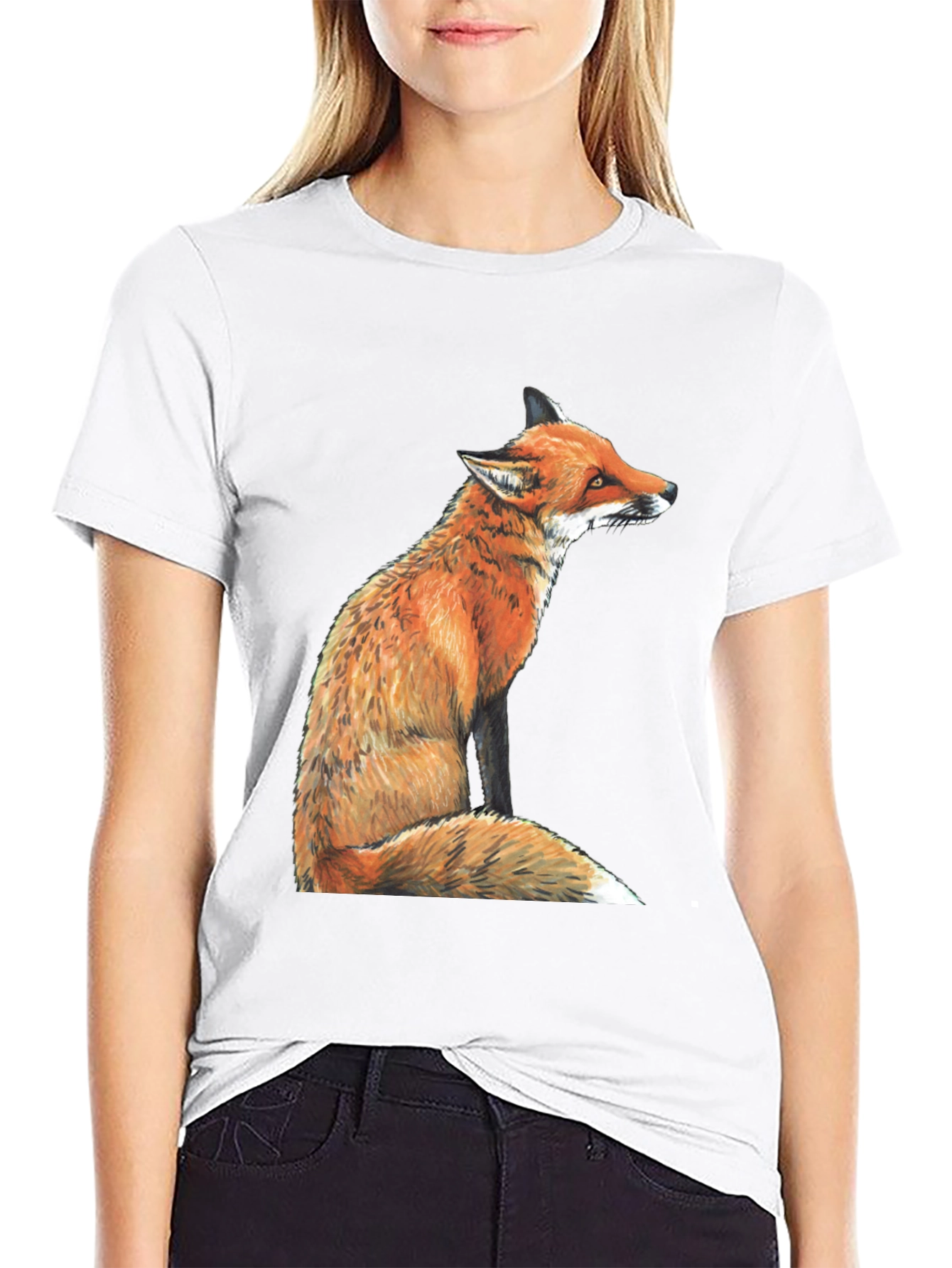 Fox Graphic T-Shirt - Unisex Black Tee