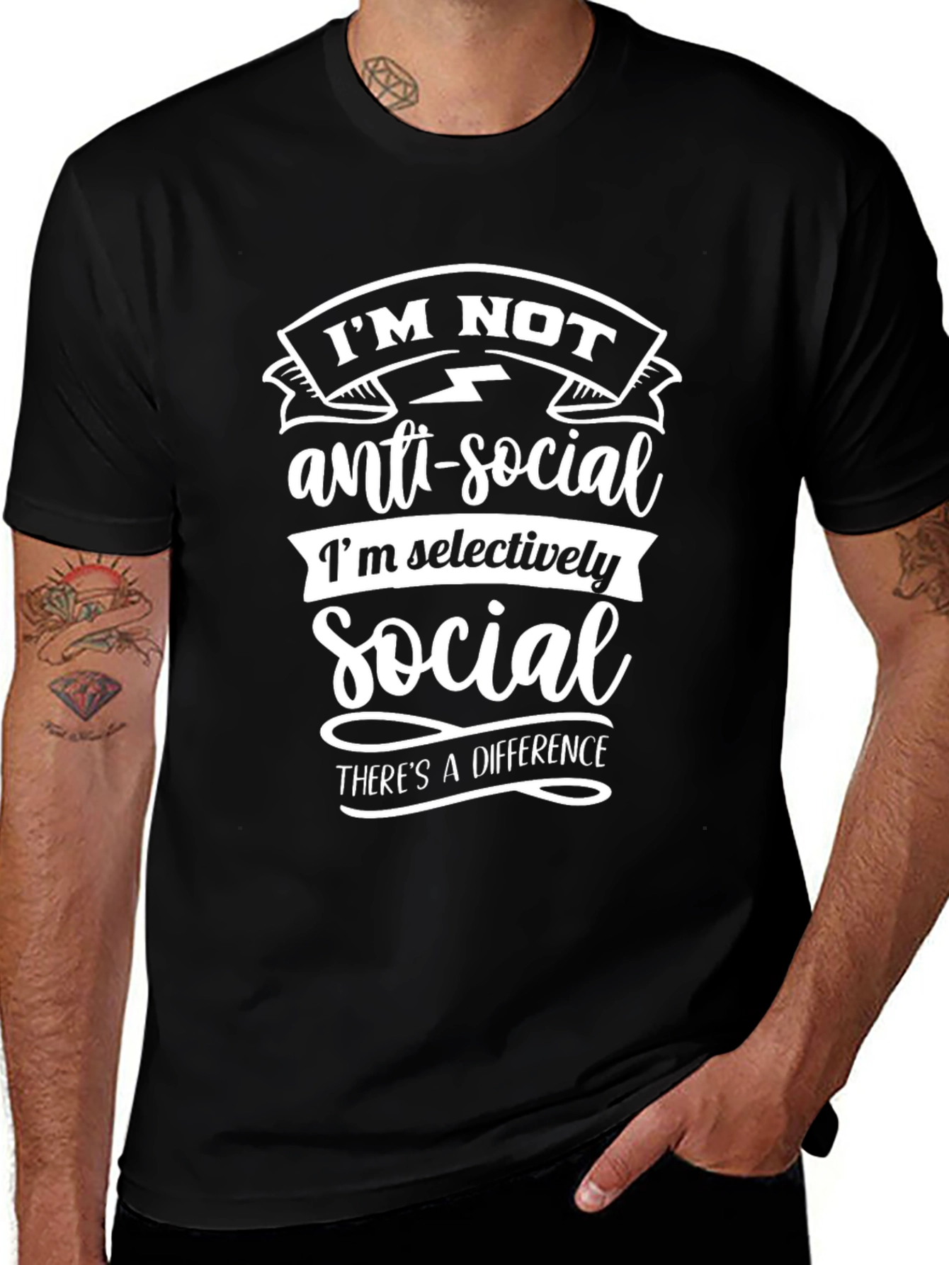 Im Not Anti-Social T-Shirt - Funny Introvert Tee
