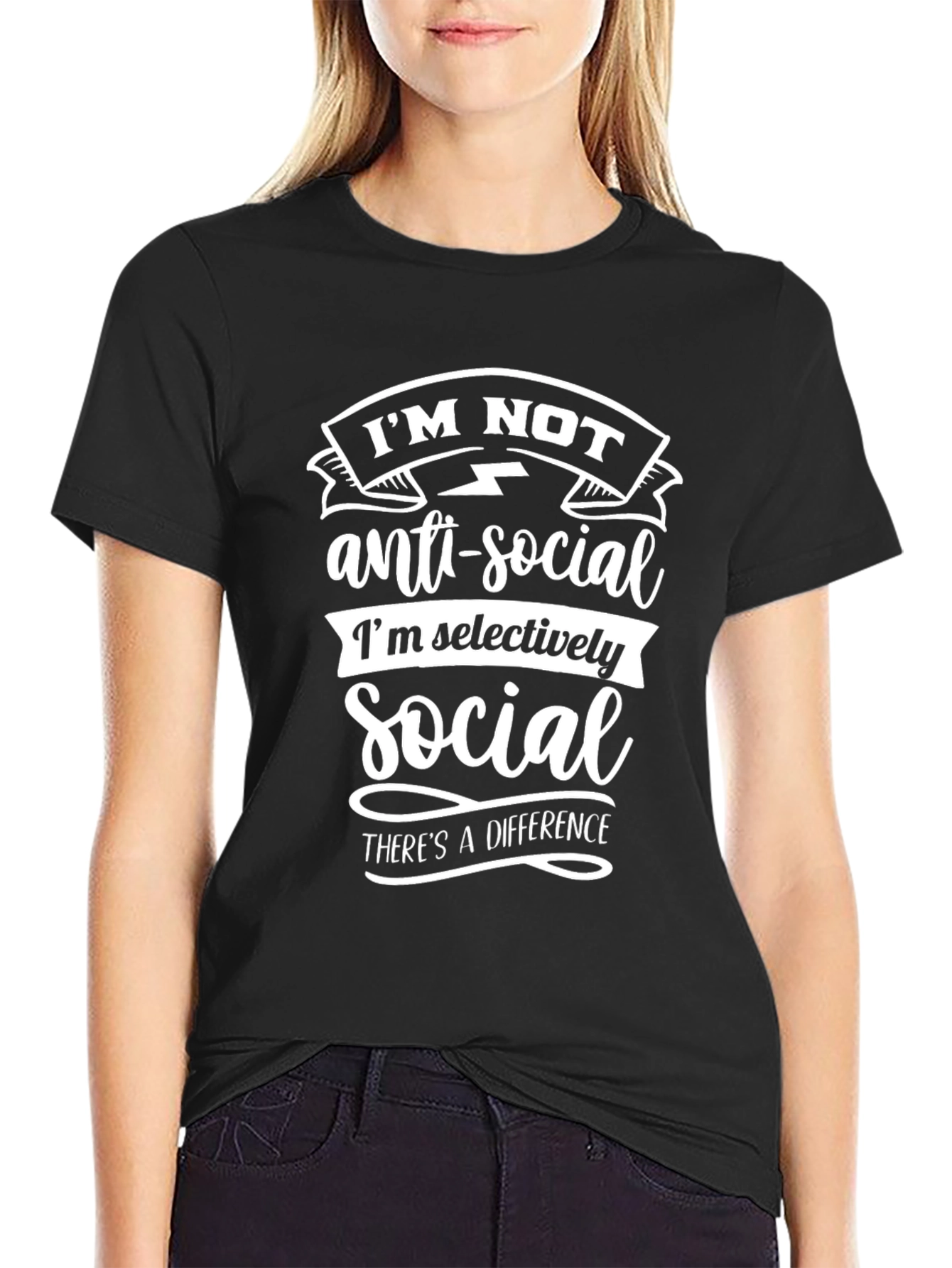 Im Not Anti-Social T-Shirt - Funny Introvert Tee