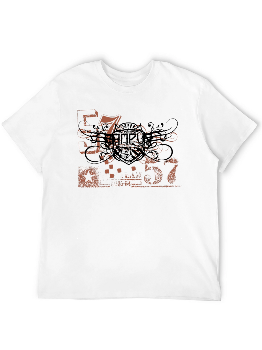 Mens Black Graphic Tee - Urban Style