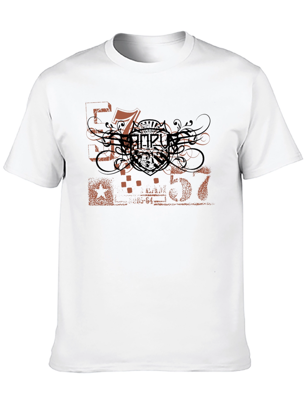 Mens Black Graphic Tee - Urban Style