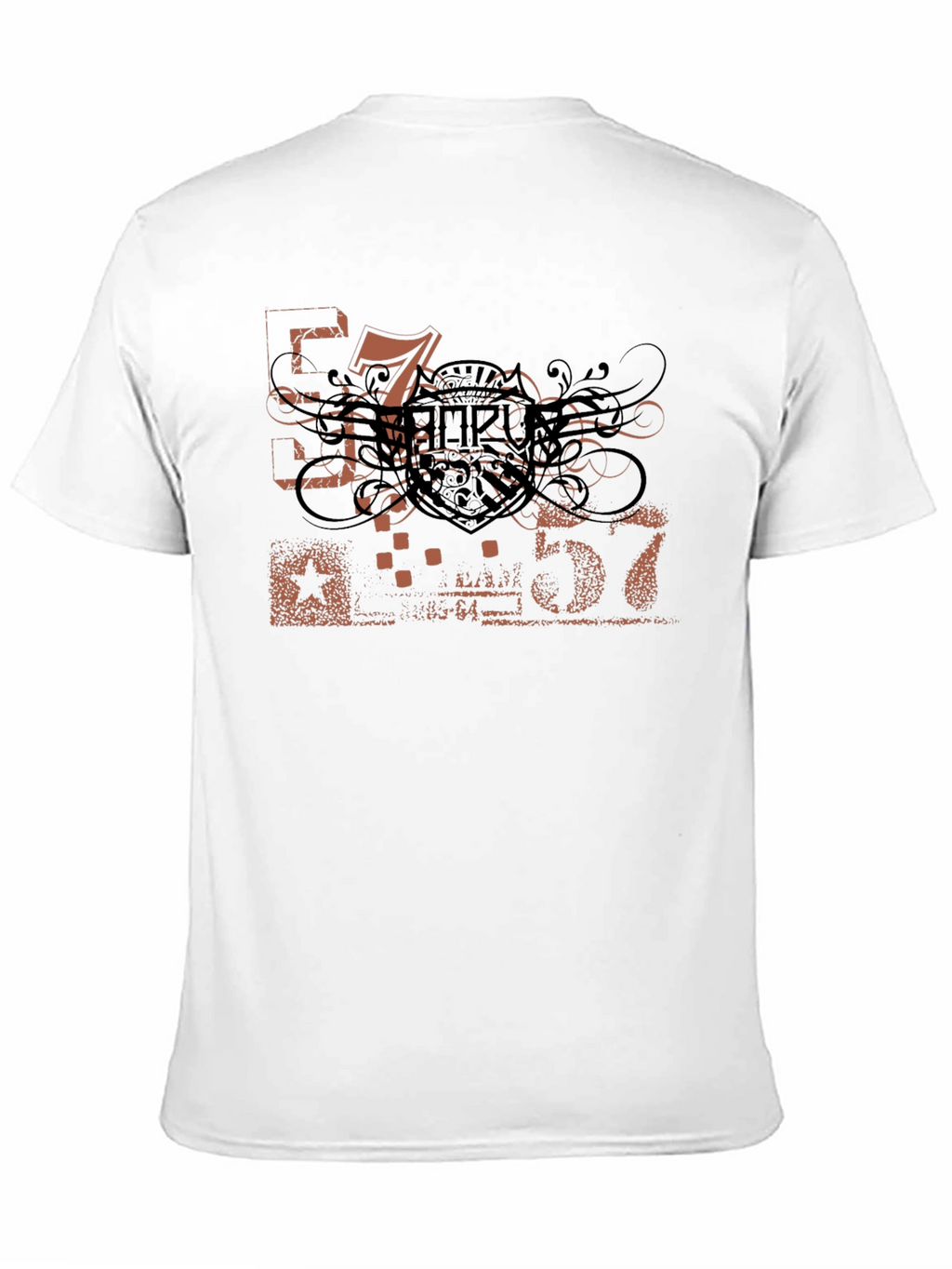 Mens Black Graphic Tee - Urban Style