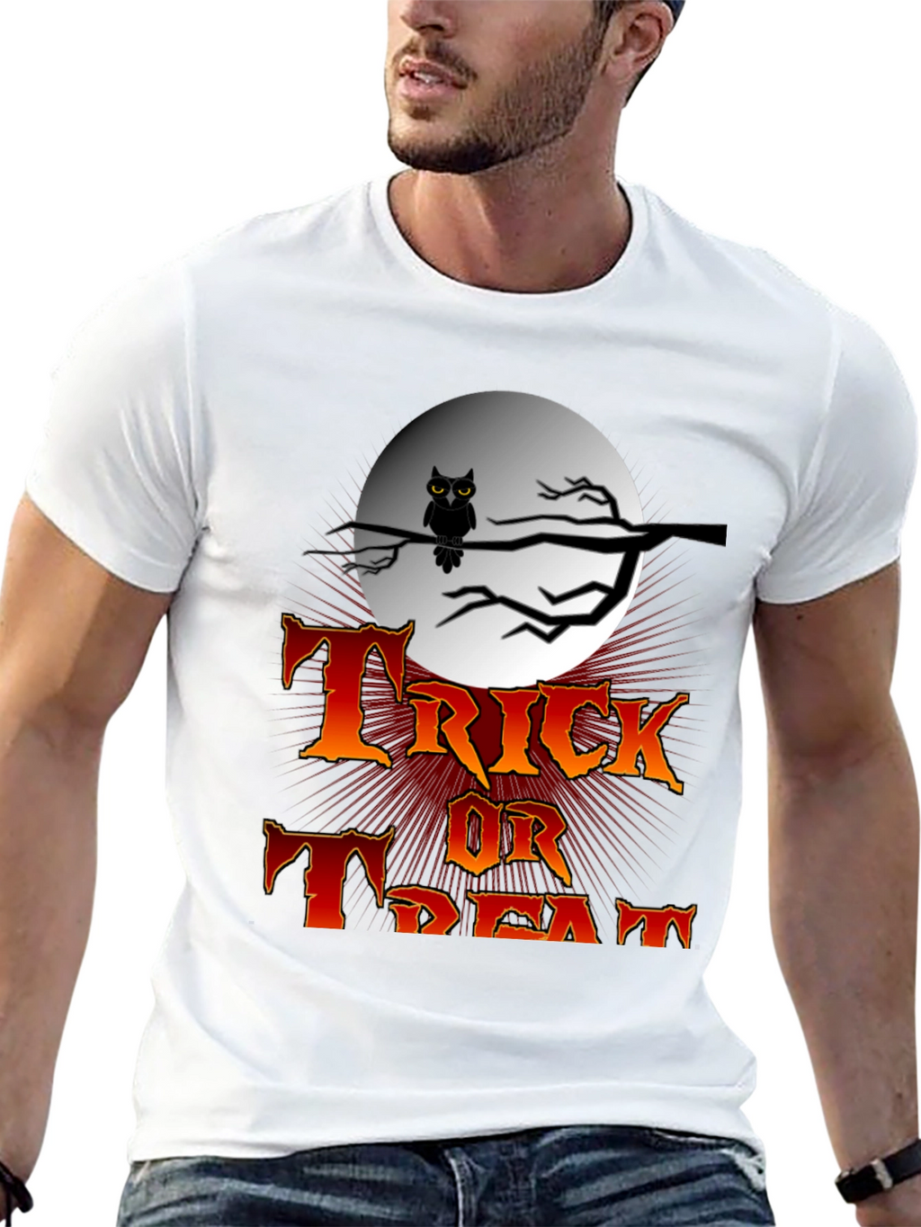 Halloween Trick or Treat Black T-Shirt