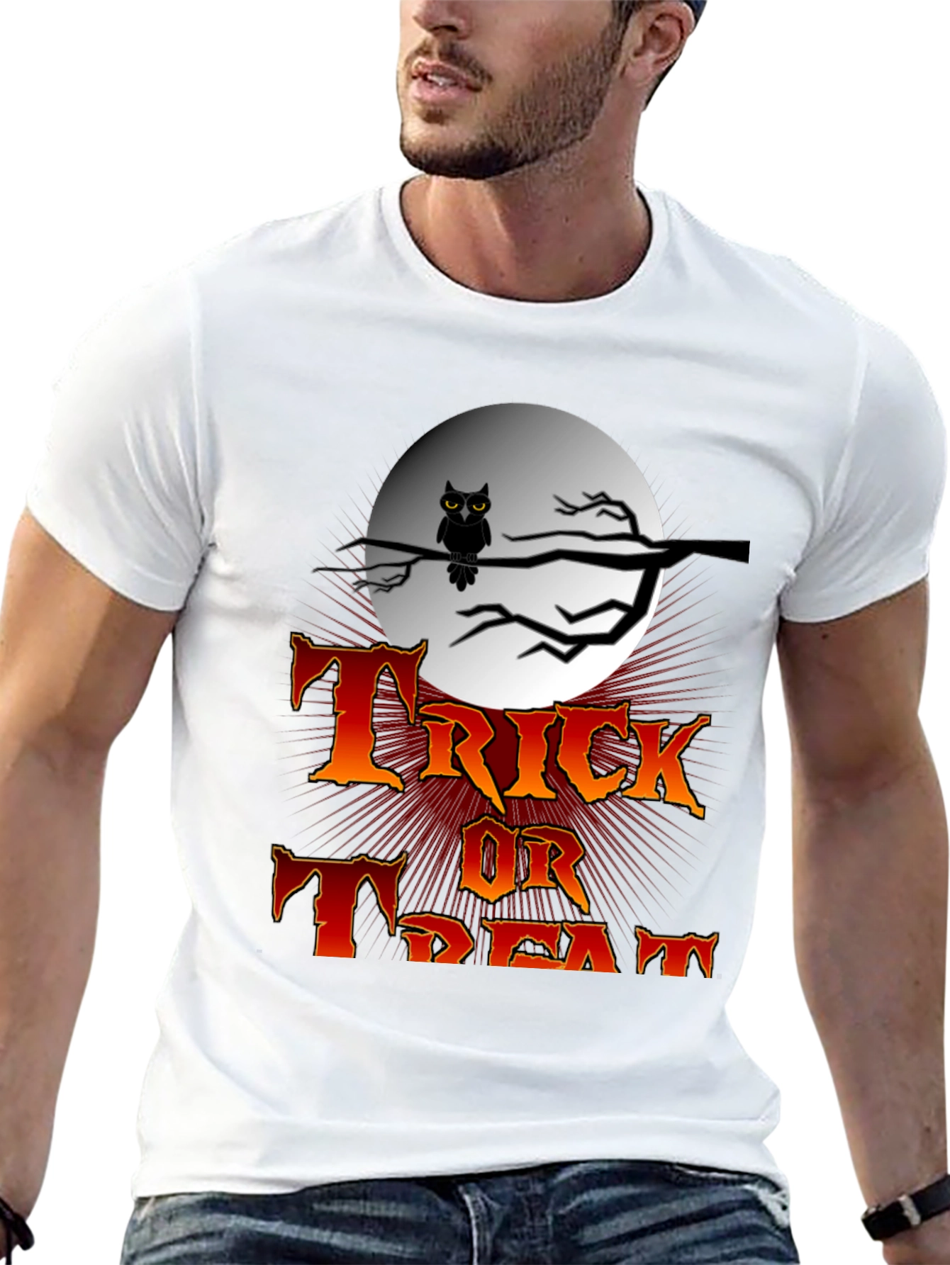 Halloween Trick or Treat Black T-Shirt