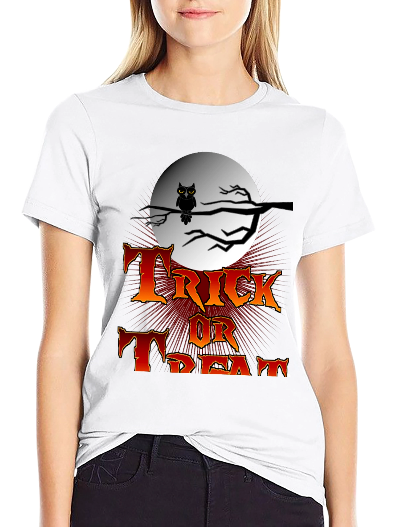Halloween Trick or Treat Black T-Shirt