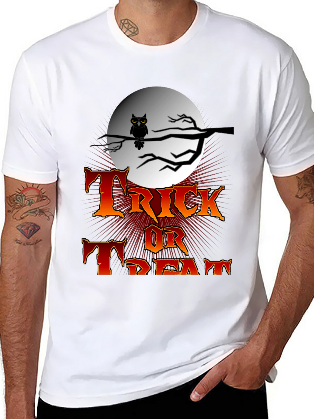 Halloween Trick or Treat Black T-Shirt