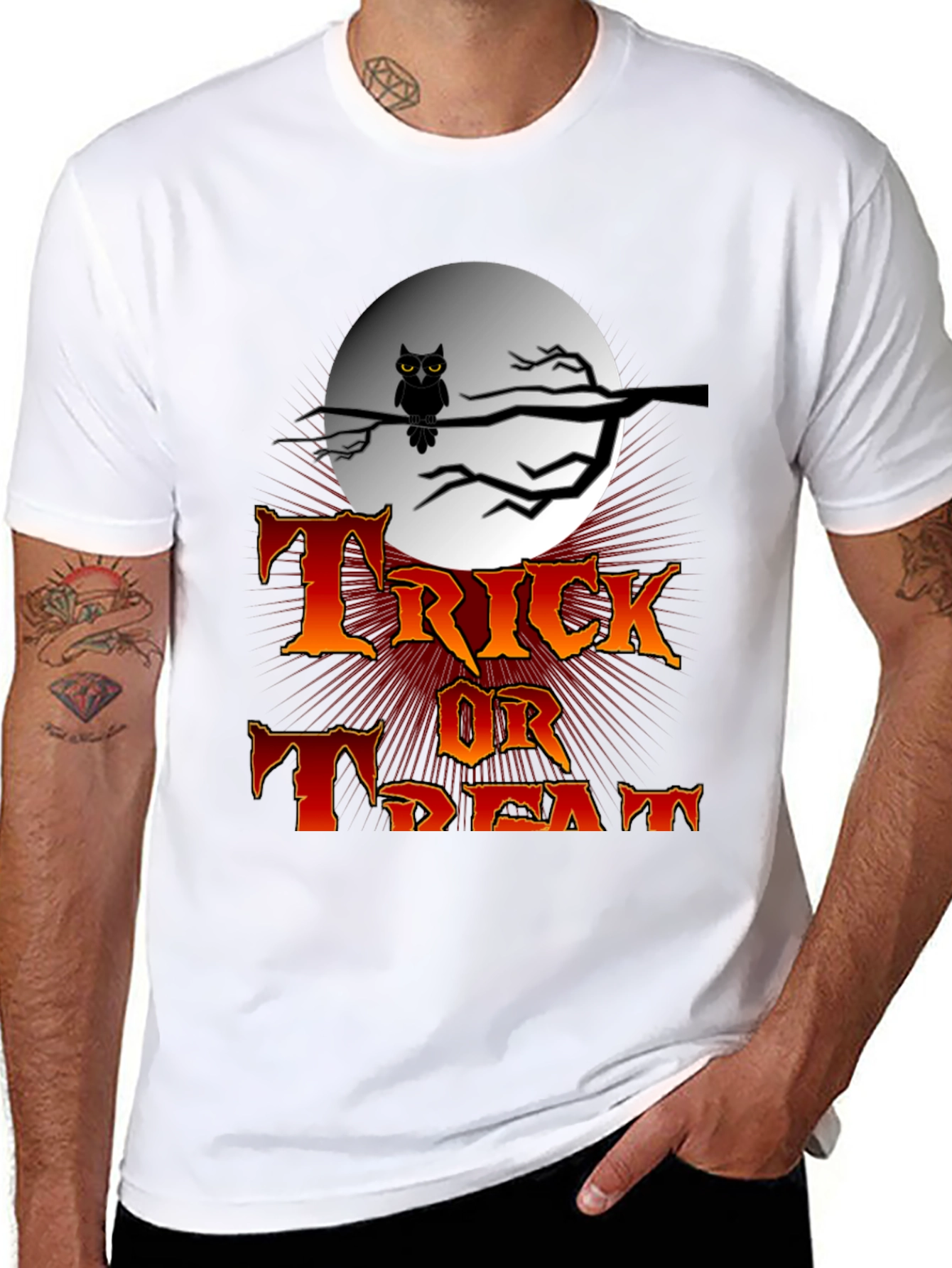 Halloween Trick or Treat Black T-Shirt