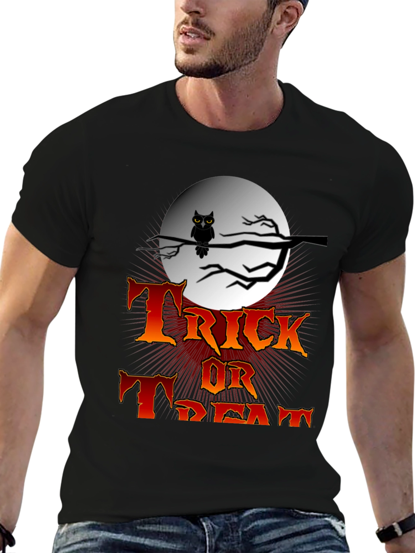 Halloween Trick or Treat Black T-Shirt