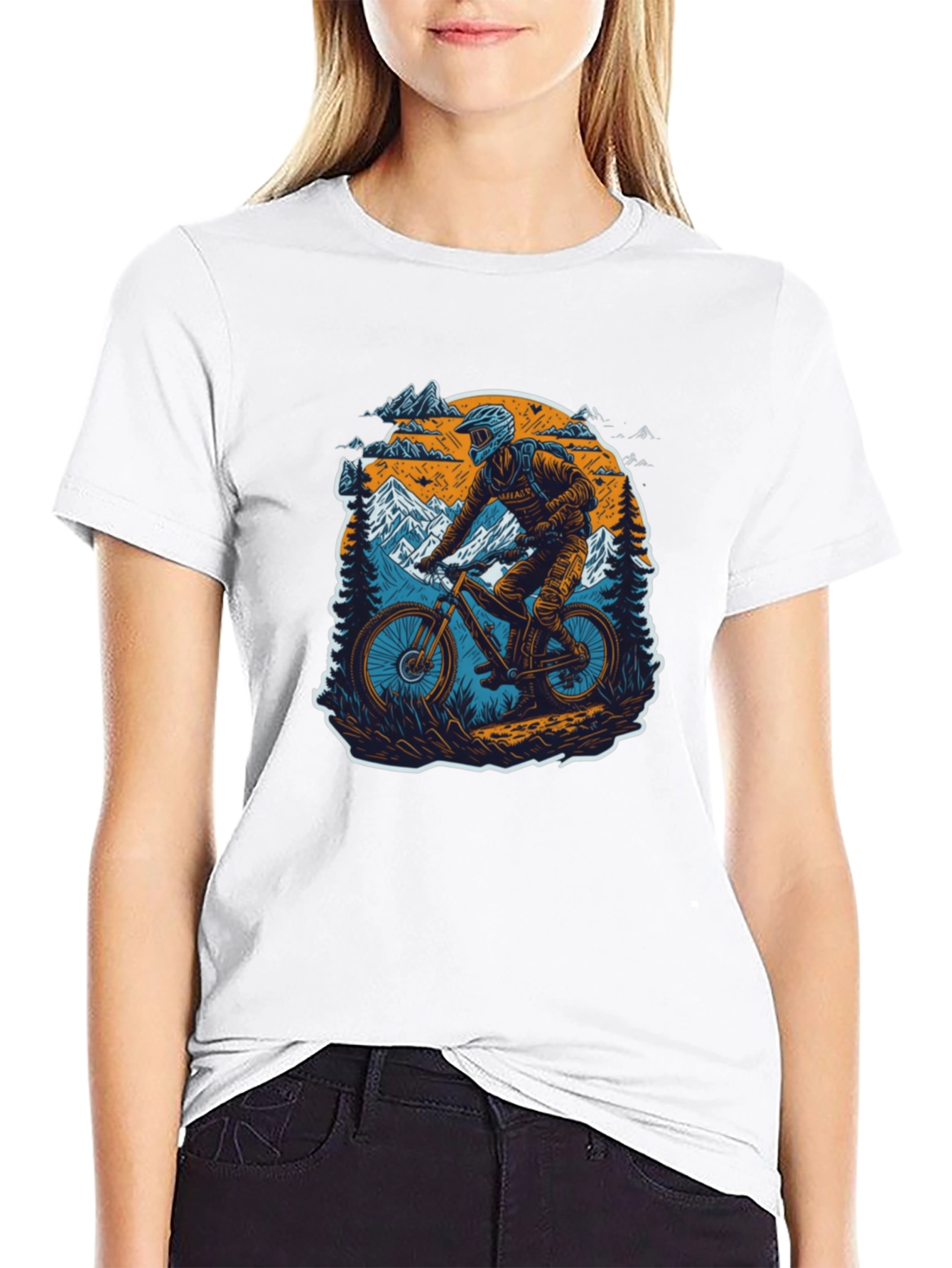 Mountain Biker Graphic Tee - Adventure Ready!
