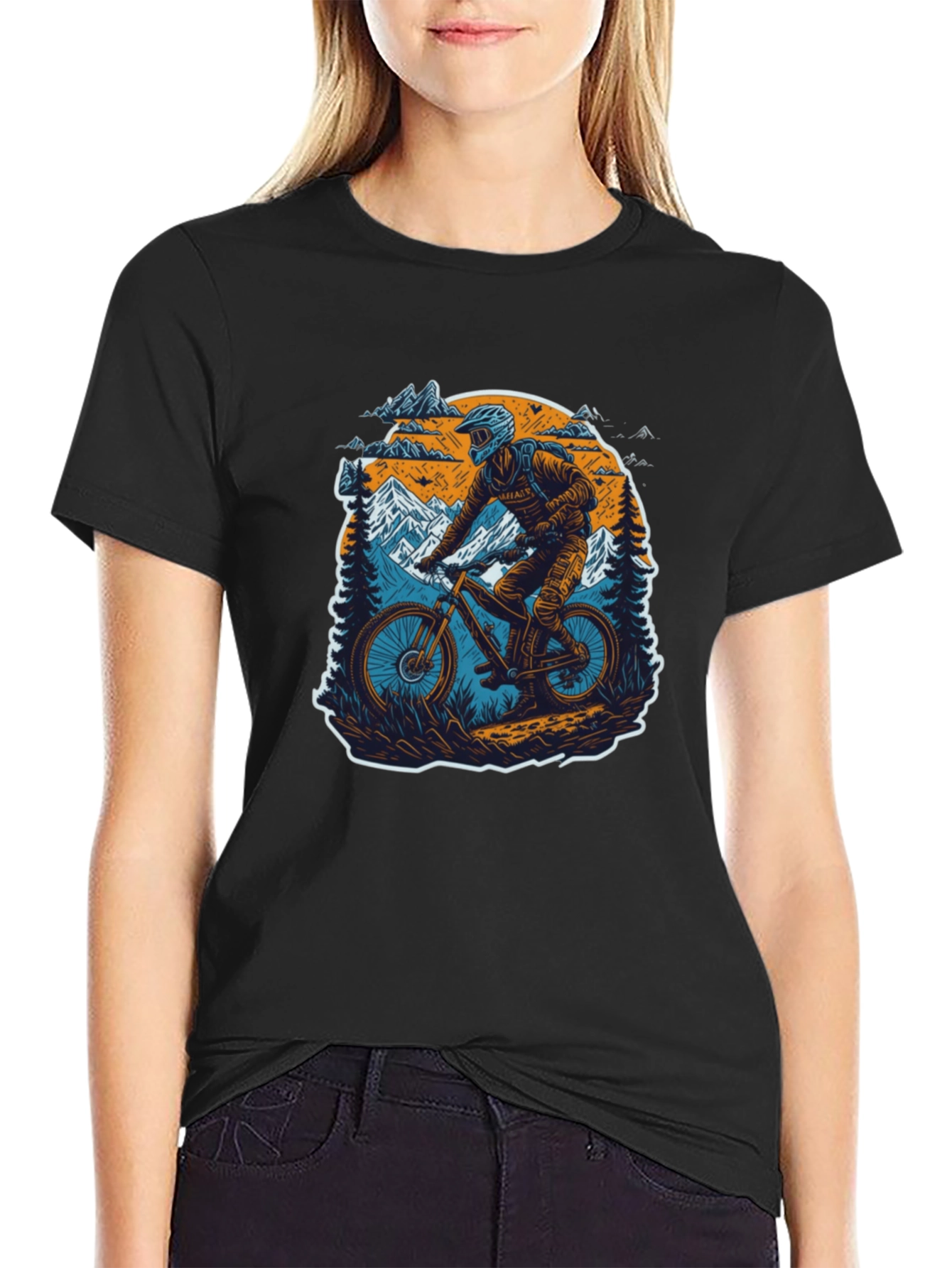 Mountain Biker Graphic Tee - Adventure Ready!