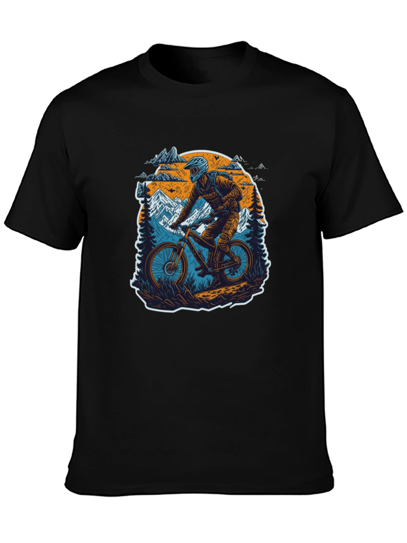 Mountain Biker Graphic Tee - Adventure Ready!
