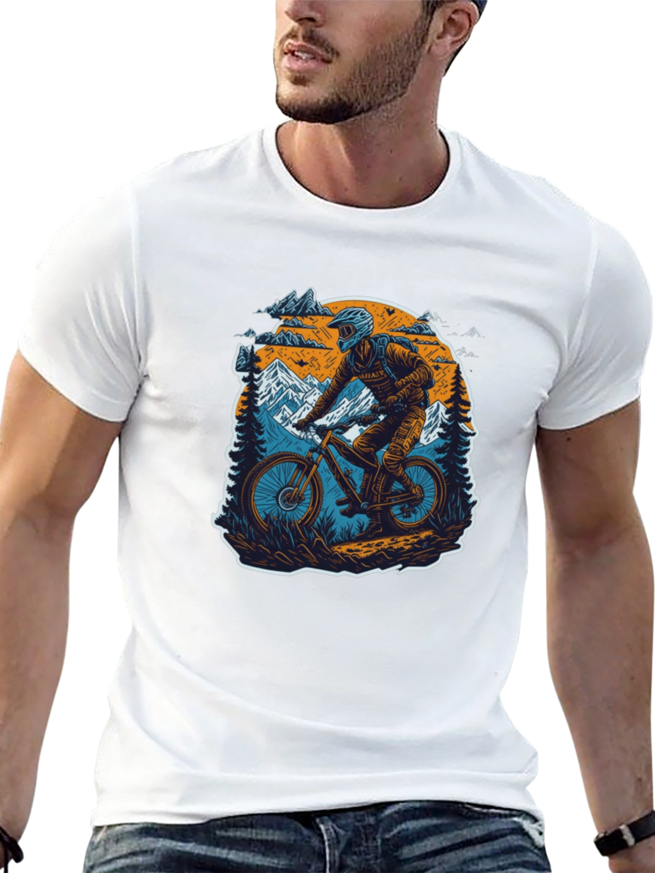 Mountain Biker Graphic Tee - Adventure Ready!