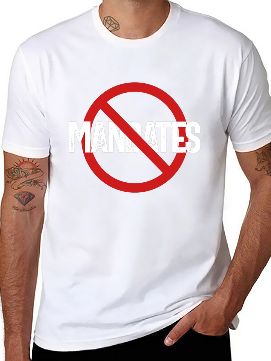 No Mandates T-Shirt - Anti-Mandate Protest Tee
