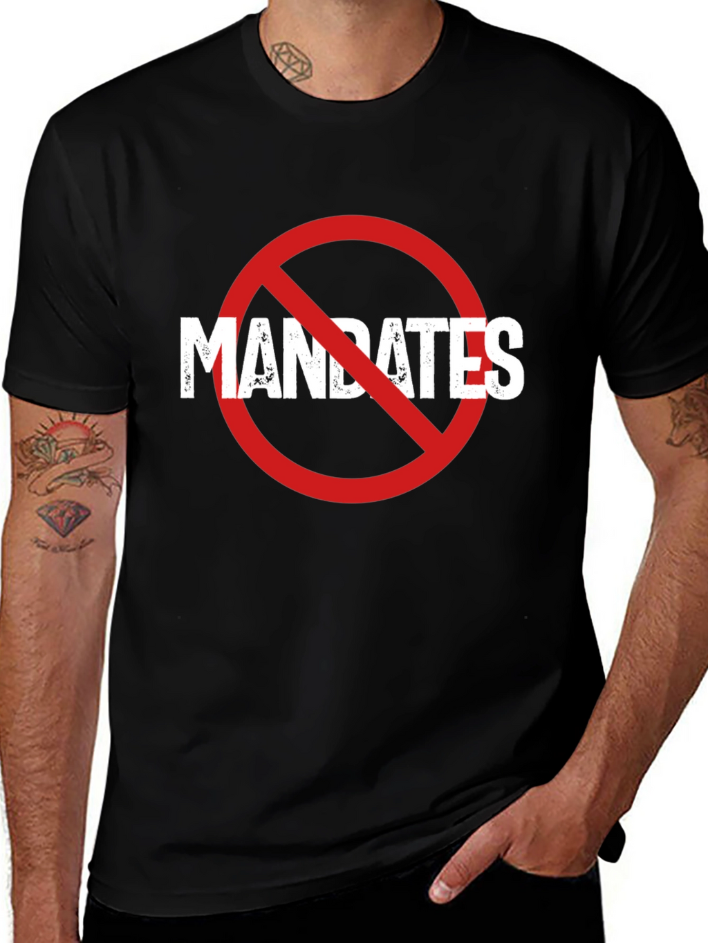 No Mandates T-Shirt - Anti-Mandate Protest Tee