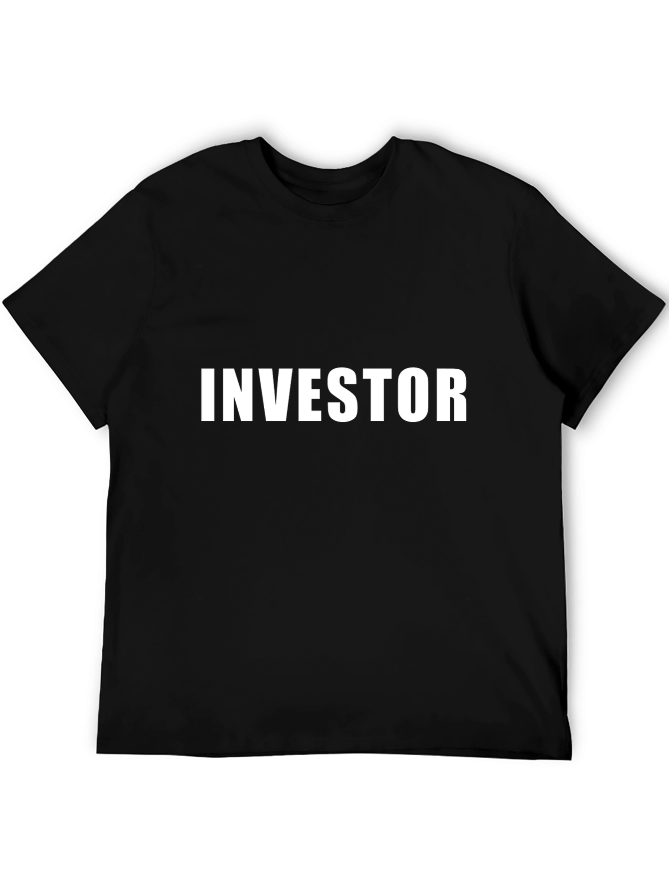 Investor T-Shirt - Black Crew Neck Tee