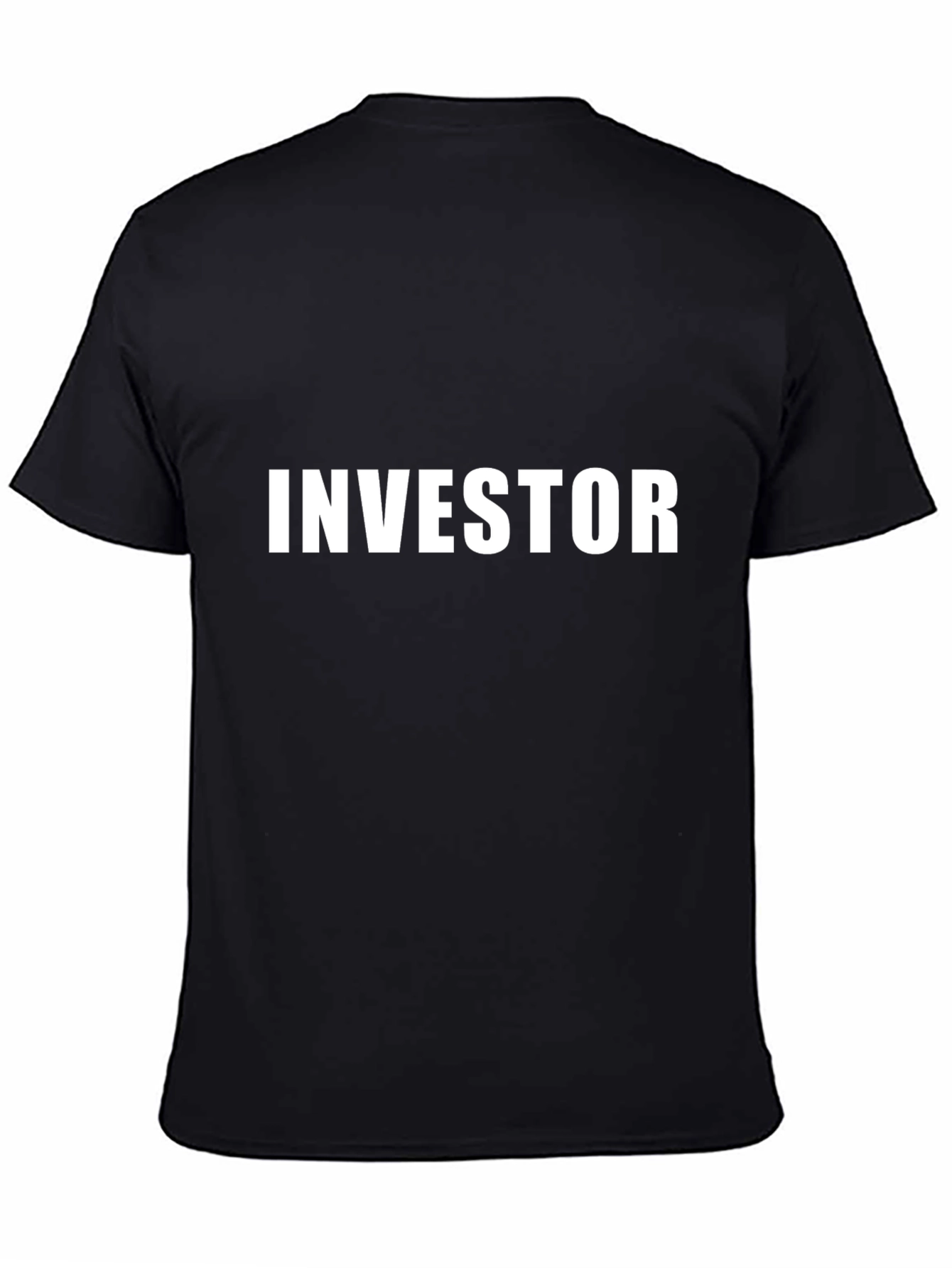 Investor T-Shirt - Black Crew Neck Tee