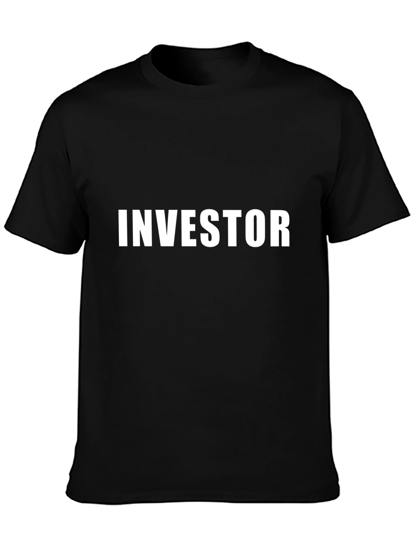 Investor T-Shirt - Black Crew Neck Tee