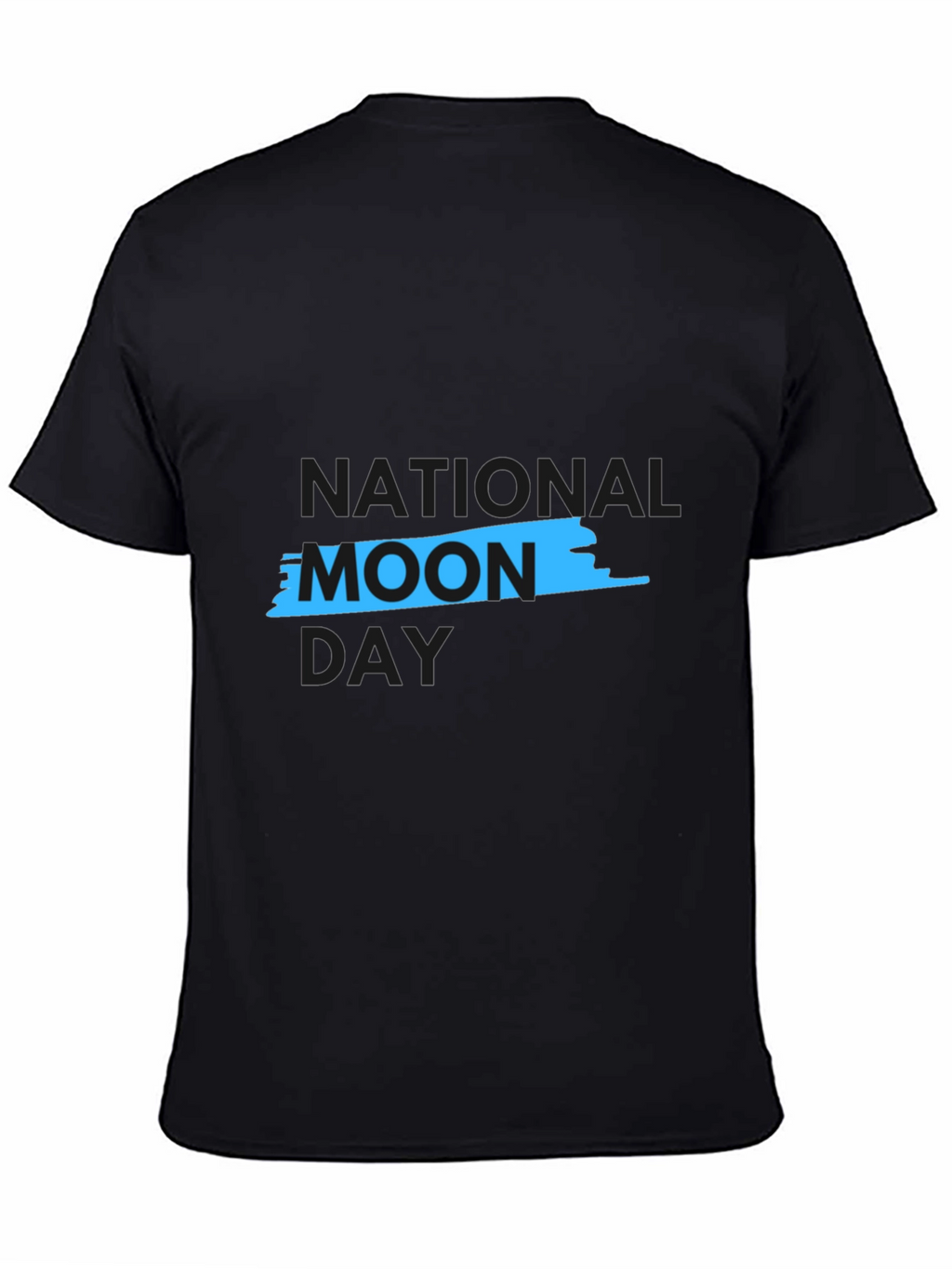 National Moon Day Black Graphic Tee