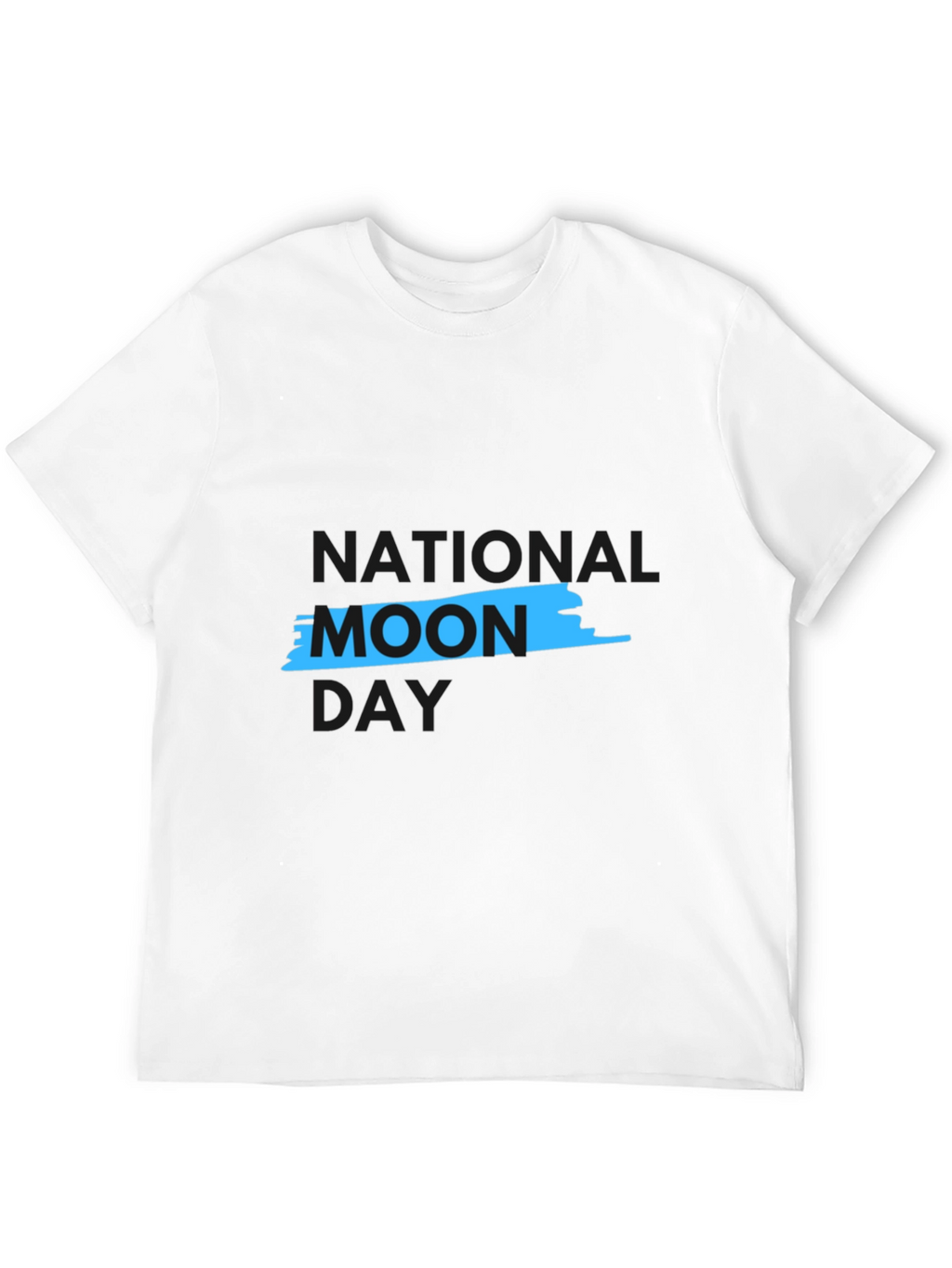 National Moon Day Black Graphic Tee