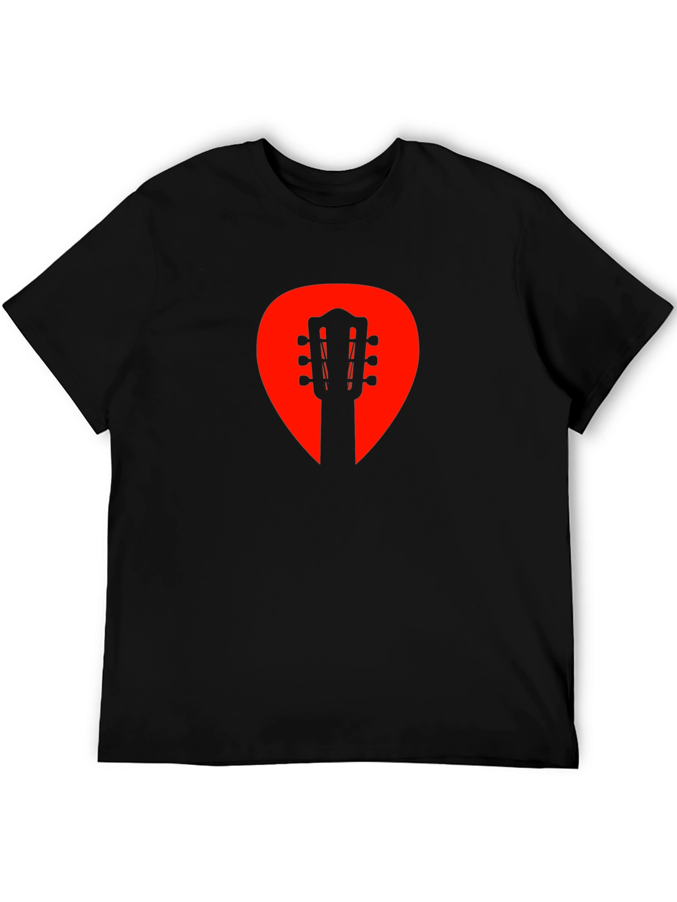 Guitar Pick Silhouette Graphic Tee