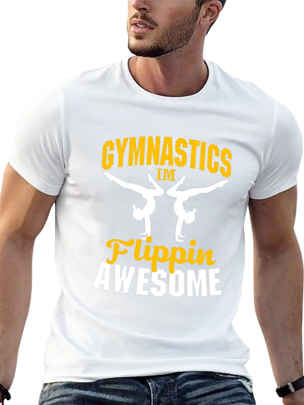 Gymnastics Flippin Awesome Graphic T-Shirt