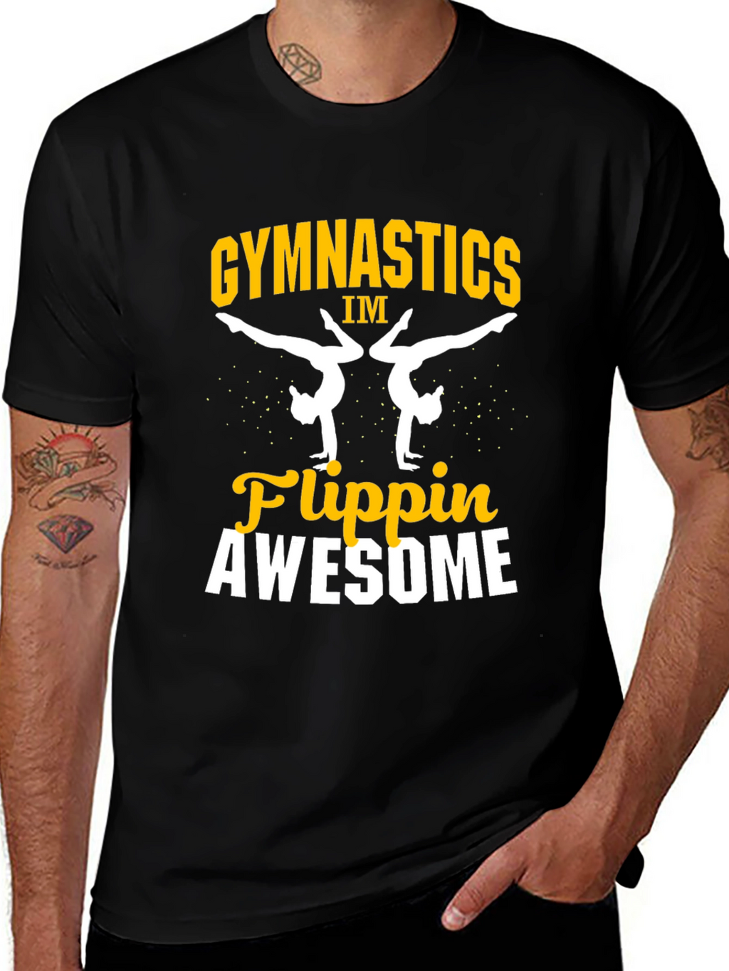 Gymnastics Flippin Awesome Graphic T-Shirt