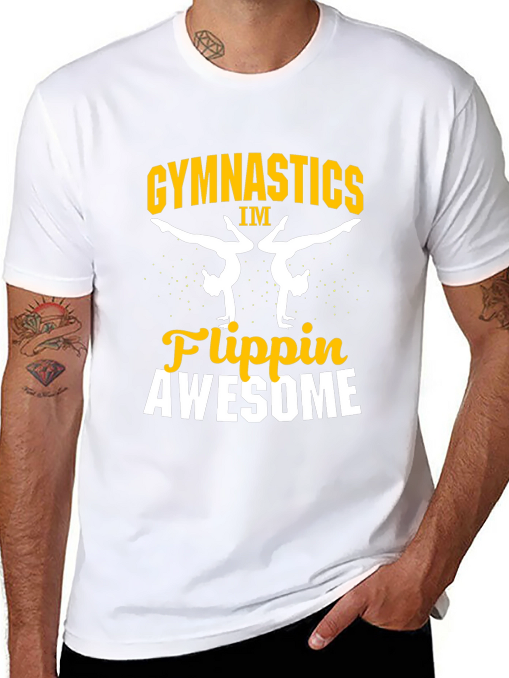 Gymnastics Flippin Awesome Graphic T-Shirt